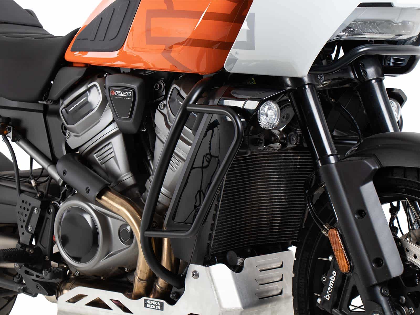 Protector de motor negro para Harley Davidson Pan America 1250 / ST (21-) Hepco & Becker