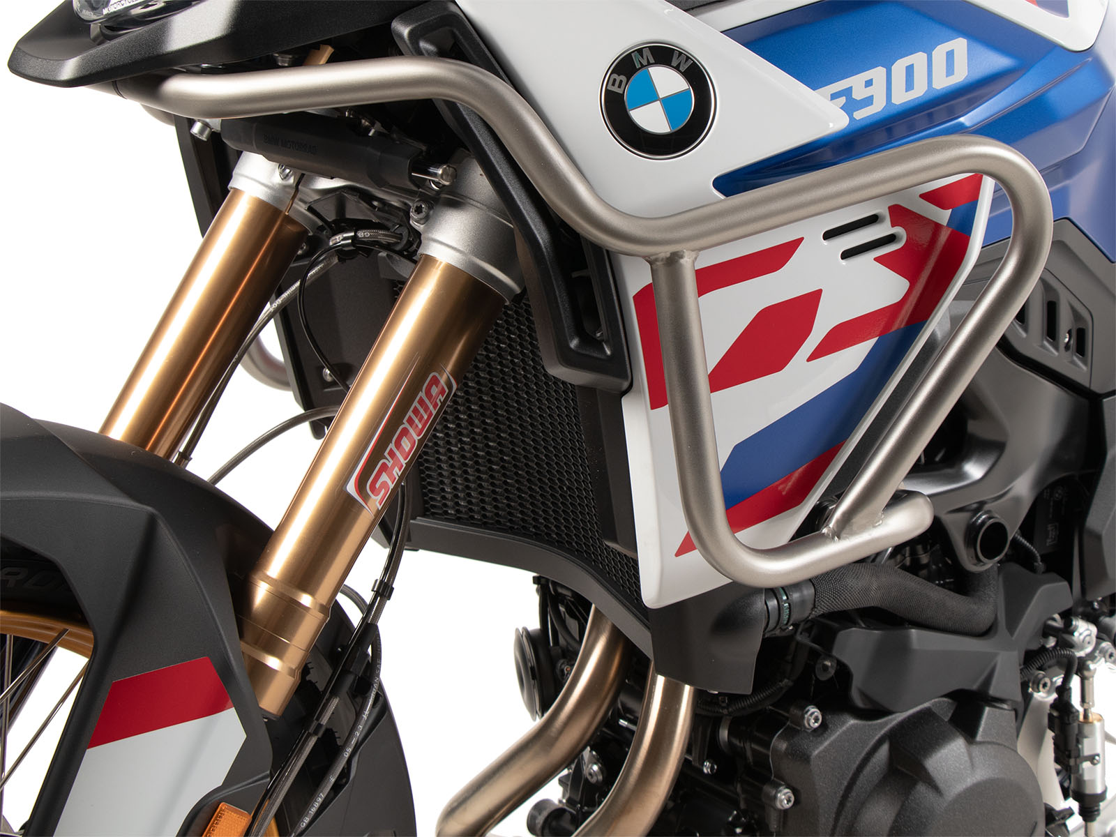 Protector de depósito de acero inoxidable para BMW F 900 GS (24-) Hepco & Becker