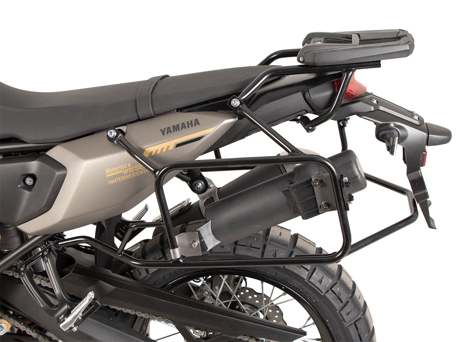 Portamaletas lateral fijo negro para Yamaha Ténéré 700 (25-) Hepco & Becker