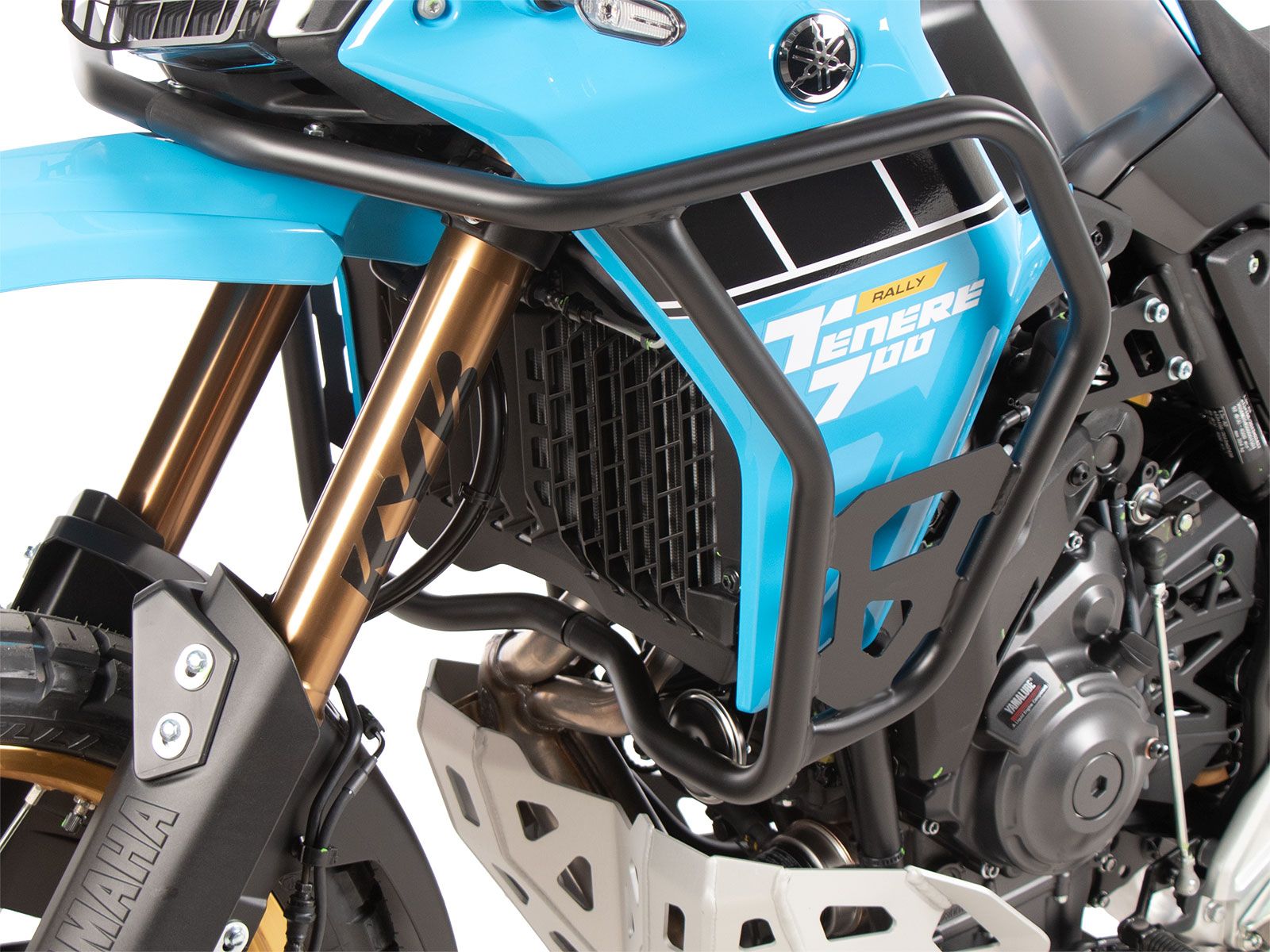 Barra de protección del depósito "Solid" negra para Yamaha Ténéré 700 Rally (25-) Hepco & Becker