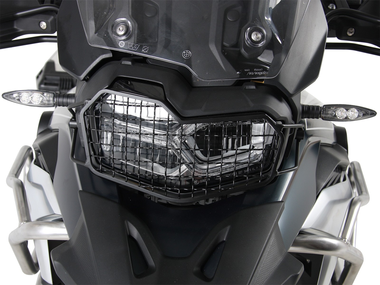 Rejilla de protección de la lámpara negro para BMW F 850 GS (Bj.18-) Hepco & Becker