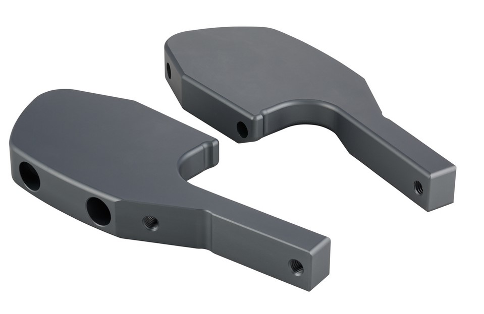 Adaptador de reposapiés para Vespa GTS/GTS Super/GTV/GT 60/GT/GT L 125-300ccm, gris mate