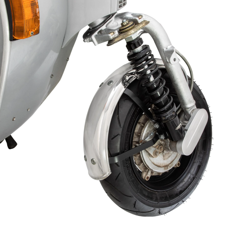 Guardabarros Garelli para Vespa PX 80-200ccm, metal, cromado