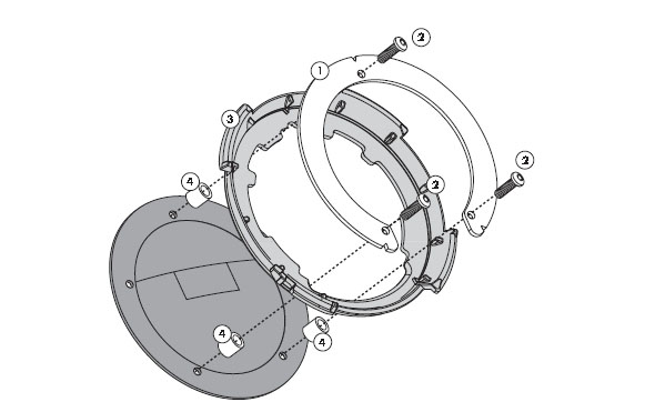 Soporte para bolsas sobredepósito TANKLOCK Givi