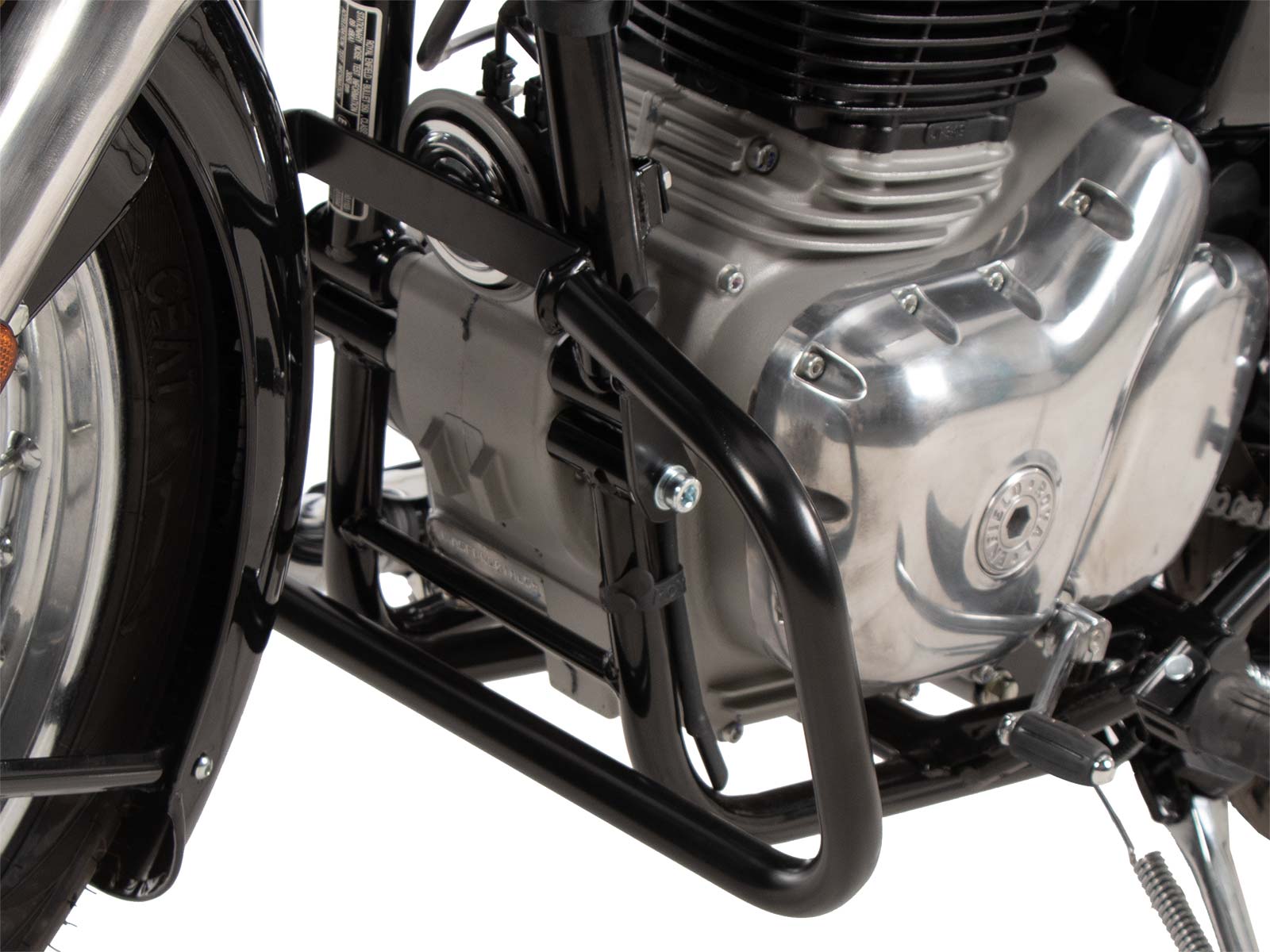 Guardamotor negro para Royal Enfield Bullet 350 (24-) Hepco & Becker