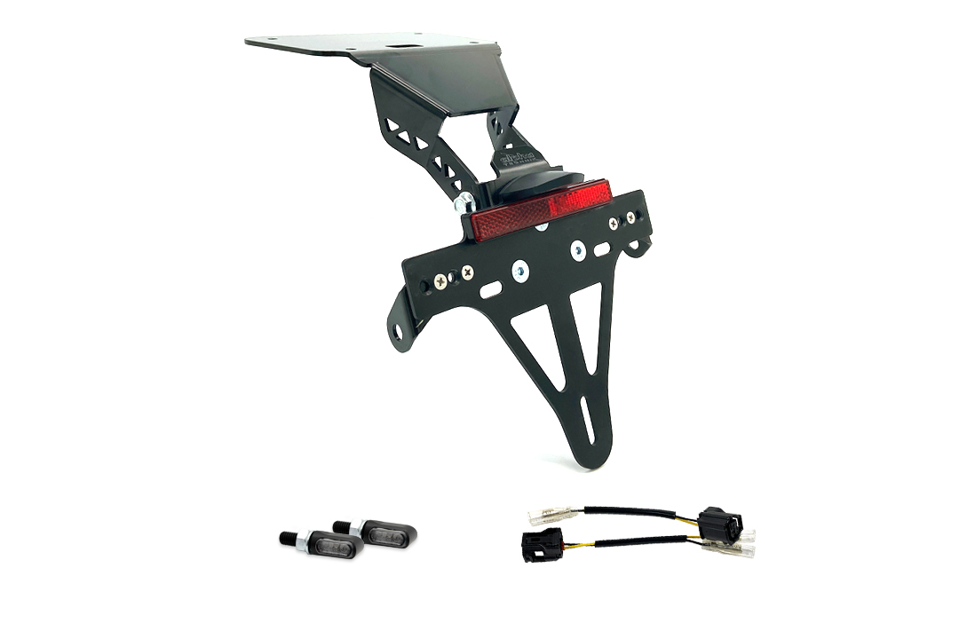 alpha Technik Kennzeichenhalter-Blinker-Kit M-LED für YZF-R3 / MT03 Modelljahr 2020- (Hinten)