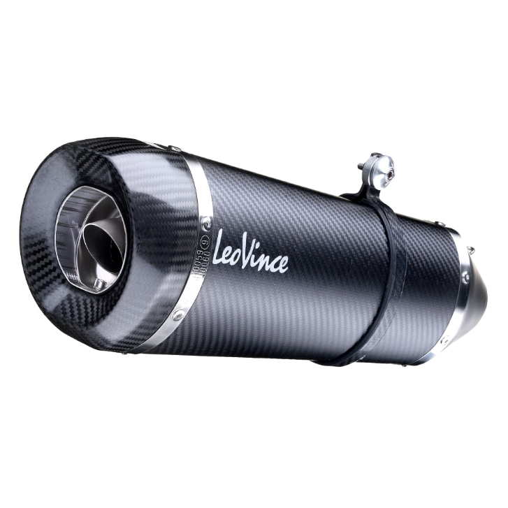 Sistema de escape LeoVince Factory S, carbono, slip on para Triumph Speed Triple 1050 RS / S (18-19)