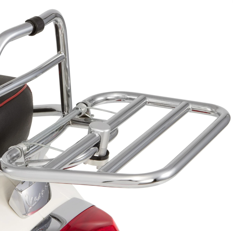 Pinza portaequipajes para Vespa, aluminio, plata
