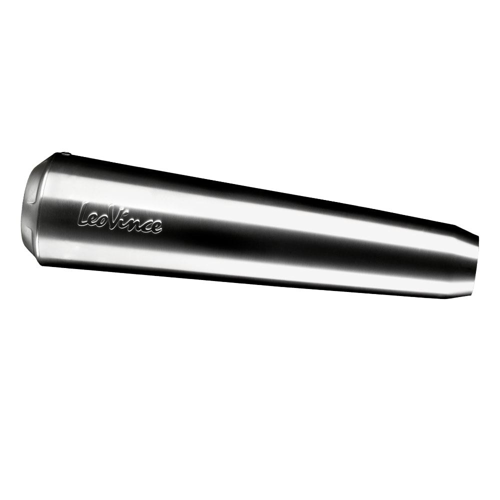 Sistema de escape LeoVince Classic Racer, acero inoxidable, Euro 4 para Triumph Street Twin (Bj.16-18)