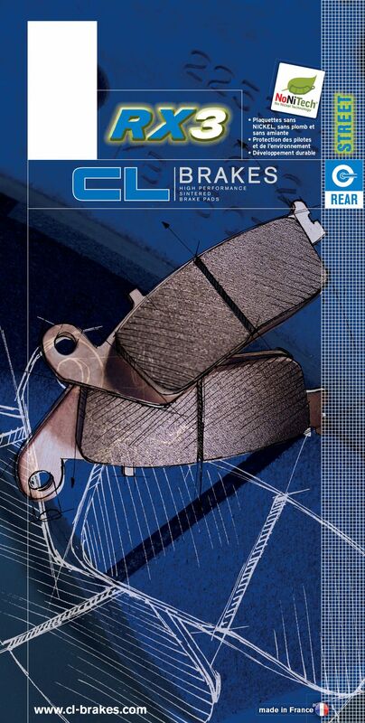 CL BRAKES Pastillas de freno de metal sinterizado de competición - 2296RX3