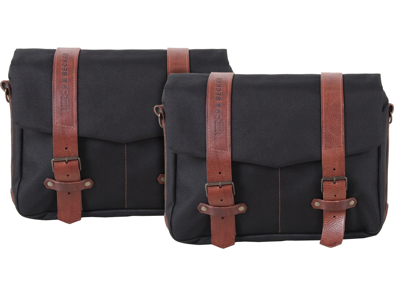 Juego de bolsas de mensajero LEGACY L/L negro para transportín C-Bow Hepco & Becker