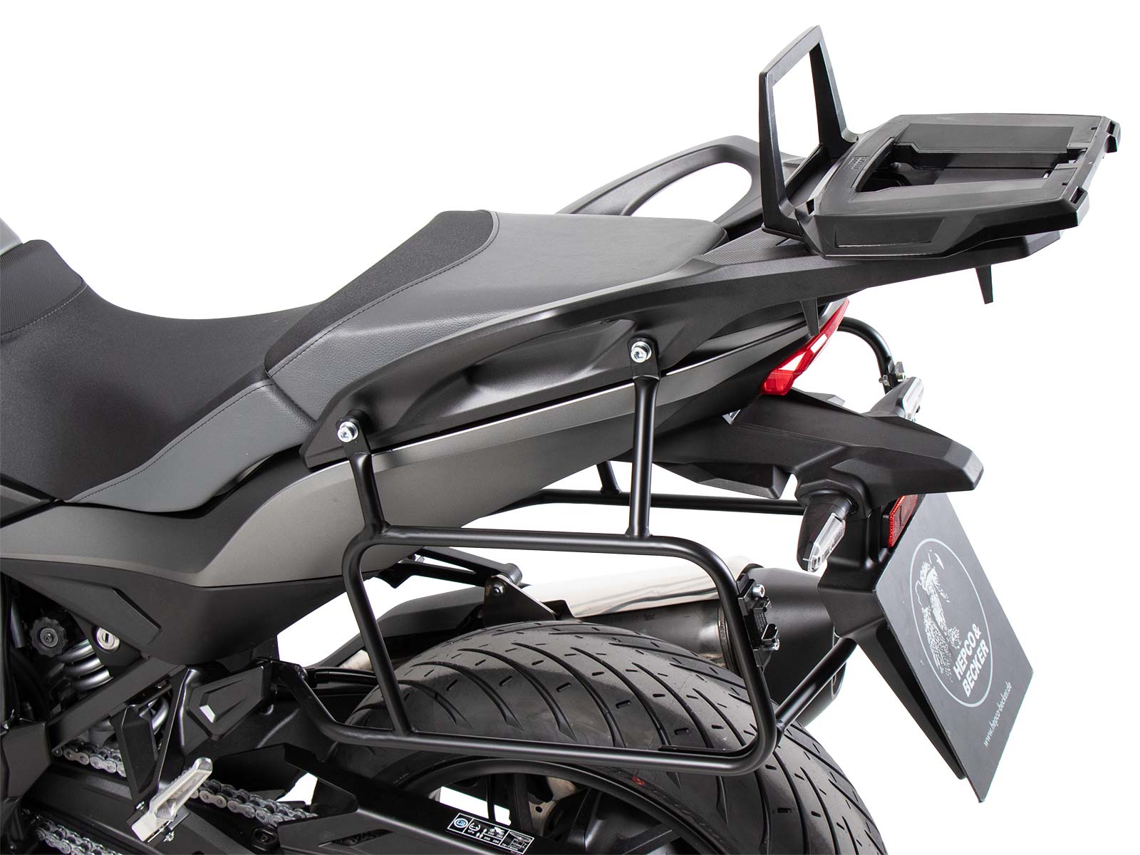 Portamaletas superior de aluminio para portaequipajes original para Honda NT 1100 (22-24) Hepco & Becker