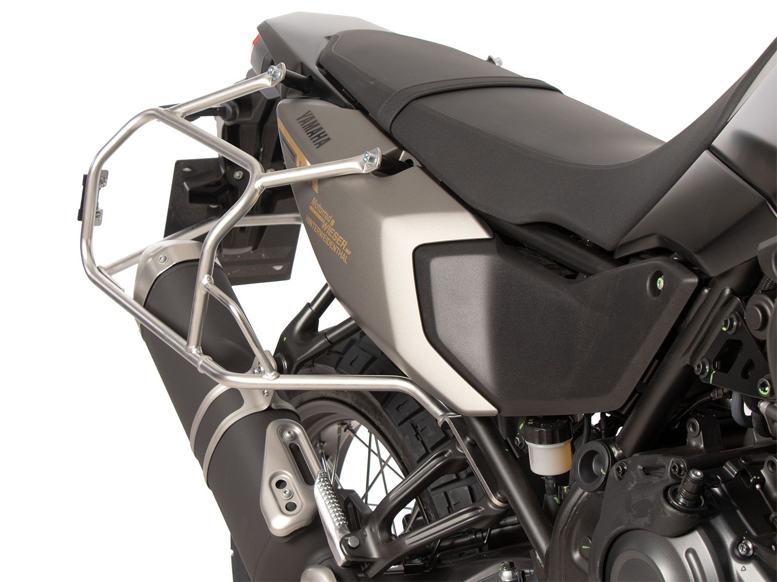 Portaequipajes lateral recortable acero inoxidable para Xplorer recortable para Yamaha Ténéré 700 (25-)