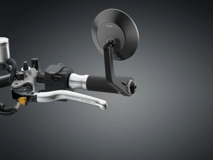 Espejo de manillar RIZOMA ECCENTRICO izquierdo o derecho para Vespa, negro