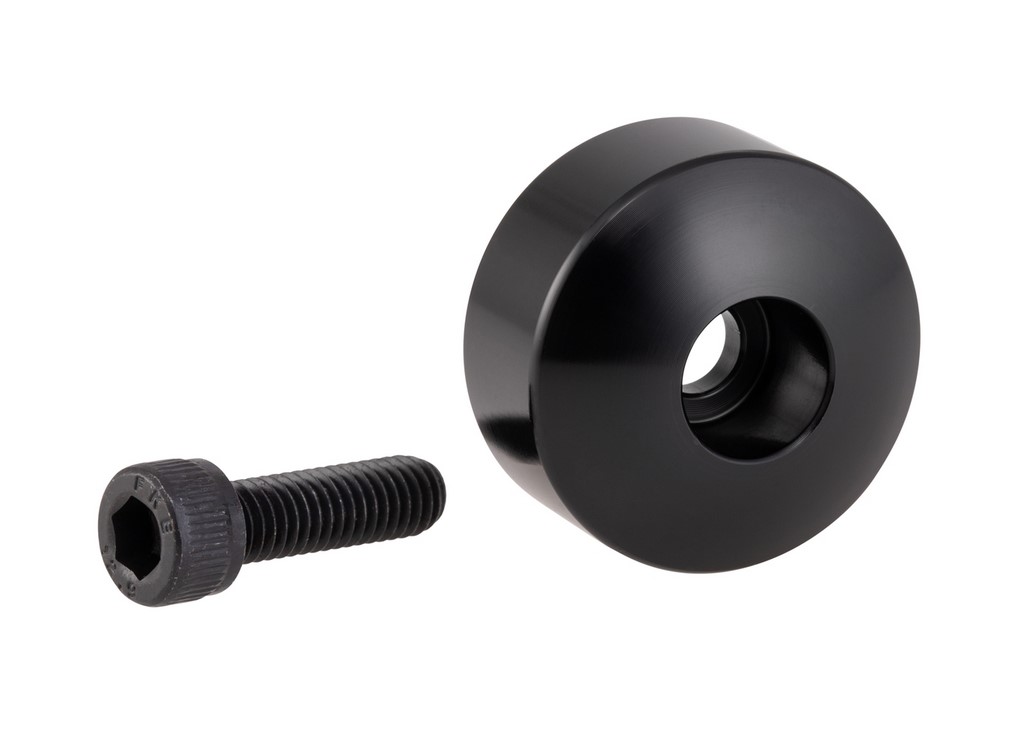 Kit de montaje para espejos de extremo de manillar sin contrapesos de extremo de manillar, negro