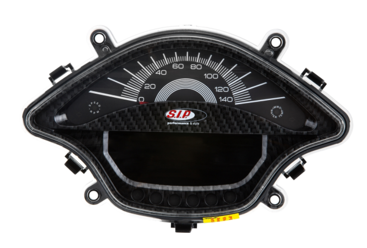 Cuentarrevoluciones/calendario para Vespa Primavera/Sprint 50-150cc 2T/4T AC, aspecto carbono