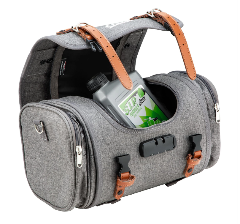 Bolsa "Classic" pequeña para Vespa, nailon, gris