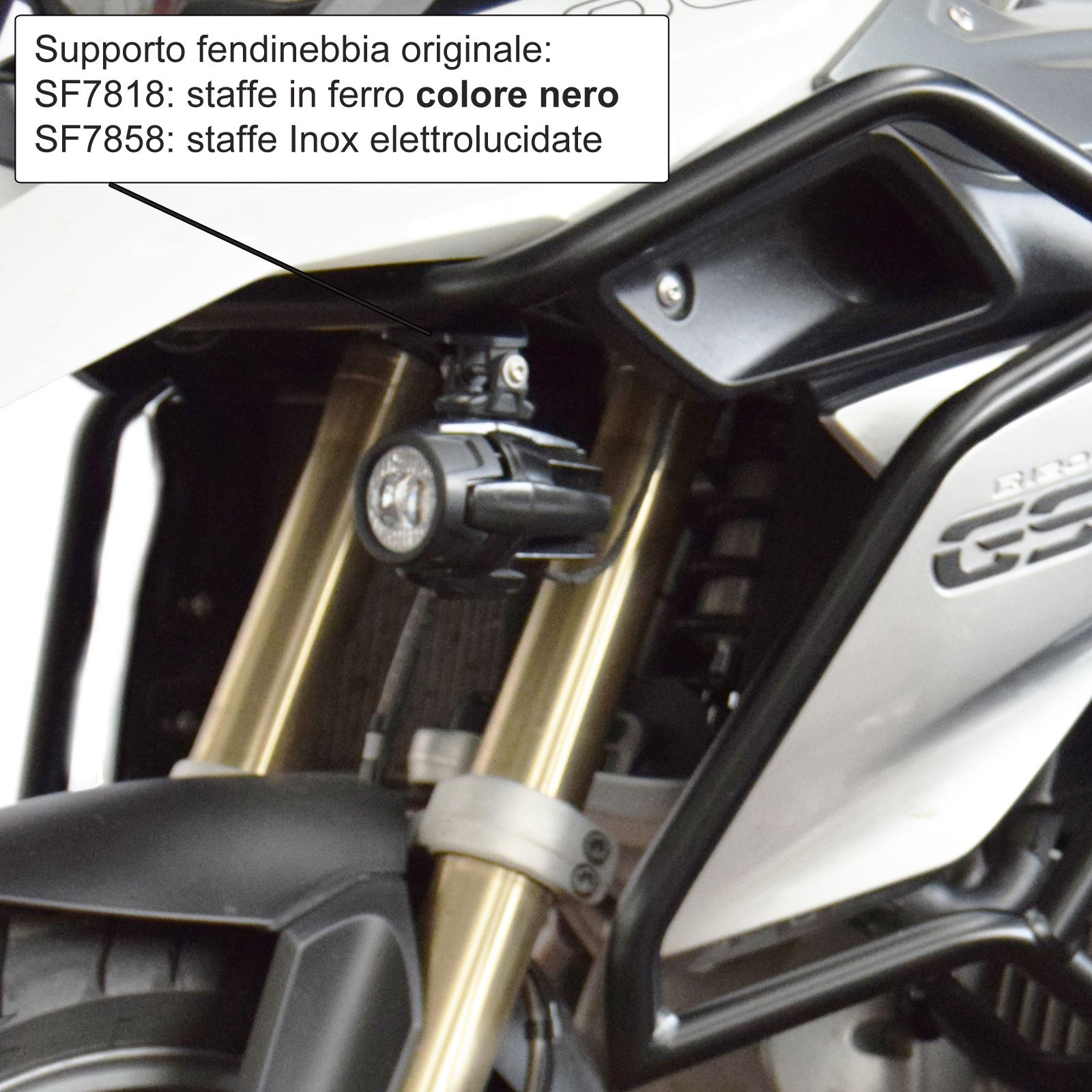 Barra protectora superior para BMW R 1200 GS LC (13-16), par, negro