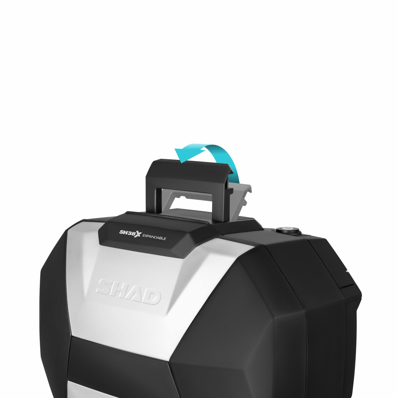 Juego de maletas laterales Shad SH38X ampliables, negro/aluminio, 38 l