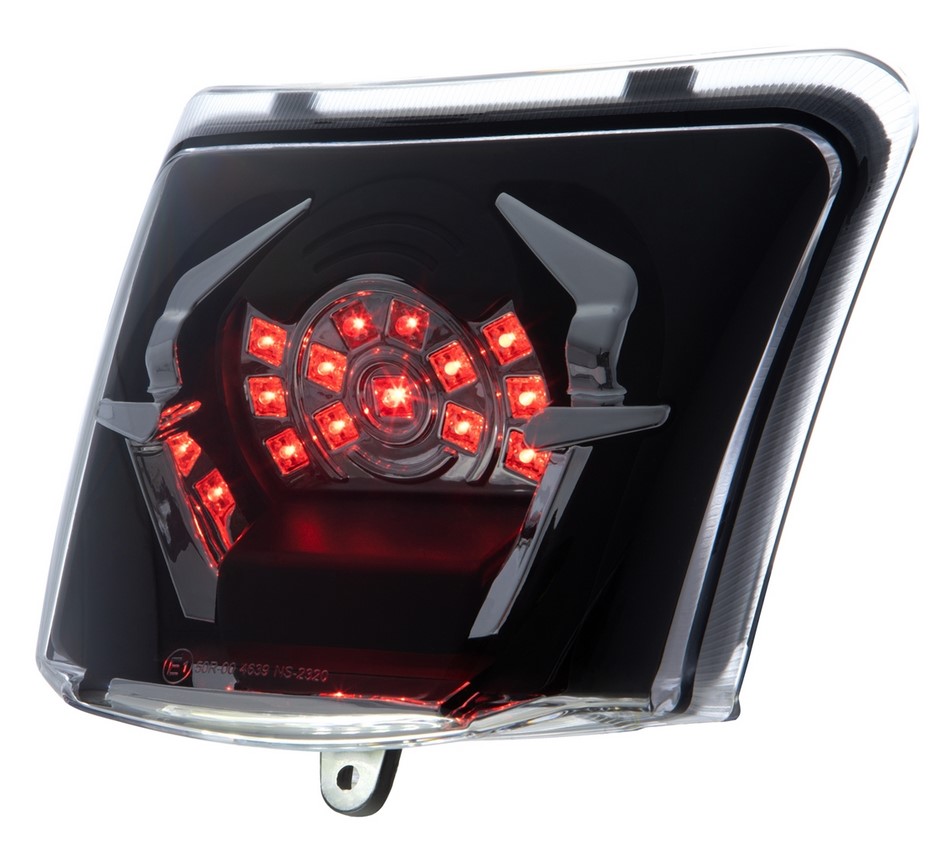 Piloto trasero MK II LED para Vespa GTS/GTS Super/GTV 125-300cc HPE ('18-), transparente