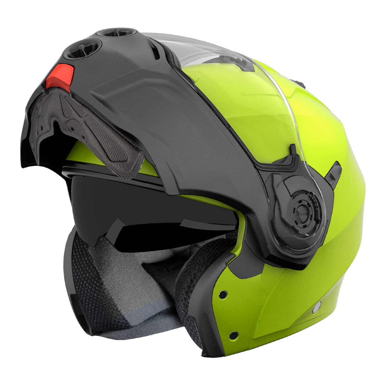 Casco Caberg Droid Hi Vizion, amarillo fluorescente/negro