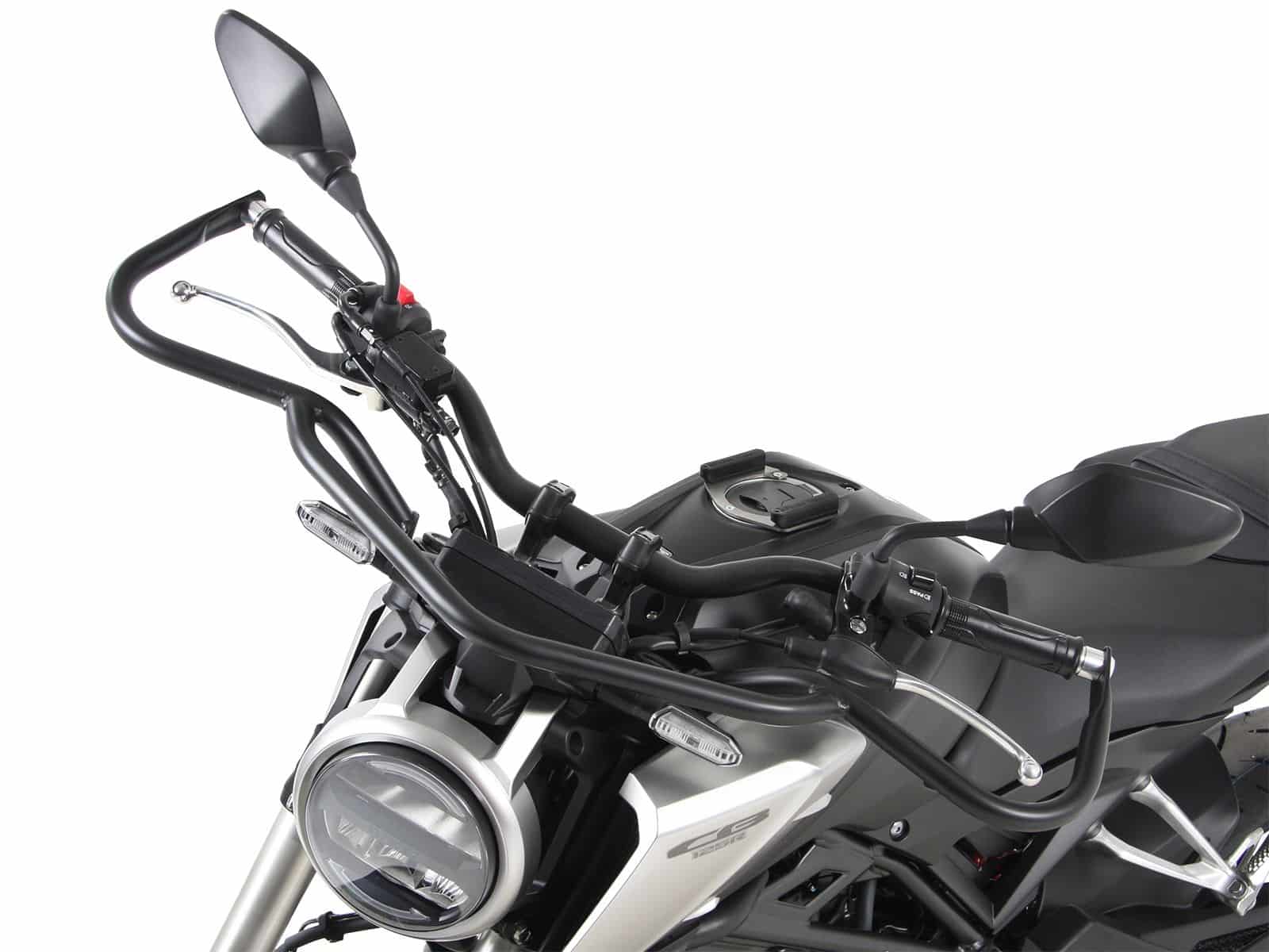Barra protectora delantera negra para Honda CB 125 R (18-24) Hepco & Becker