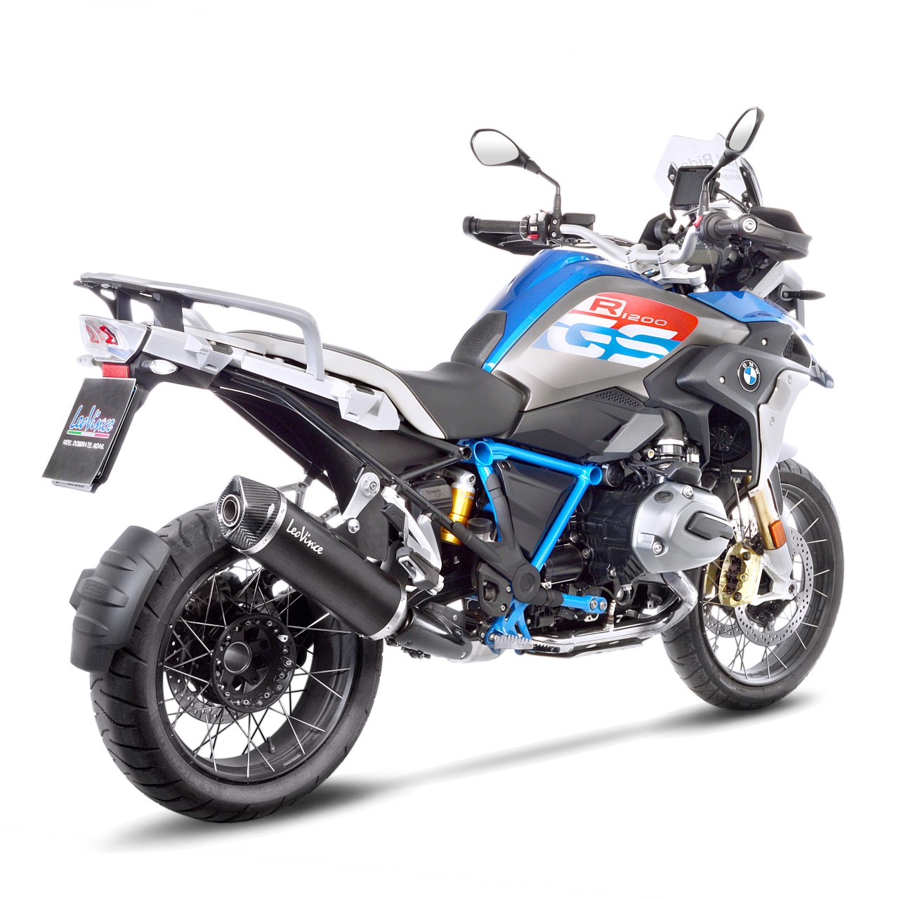 Sistema de escape LeoVince SBK Nero para BMW R 1200 GS /Adventure, negro, slip on, Euro4, certificado E