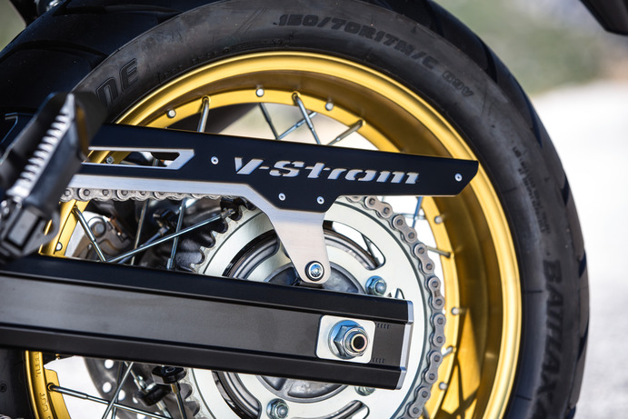 Protector de cadena de aluminio para Suzuki V-Strom 650 BJ. 2017