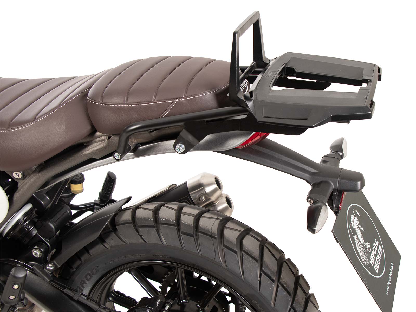Portamaletas superior de aluminio para Triumph Scrambler 400 X (24-) Hepco & Becker