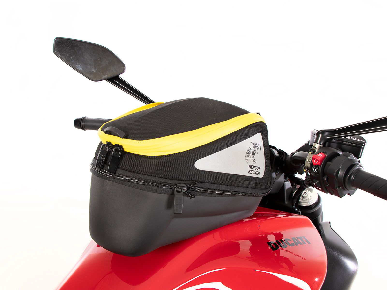 Anillo básico del depósito incl. unidad de cierre de la bolsa del depósito para Ducati Diavel V4 (23-) Hepco & Becker
