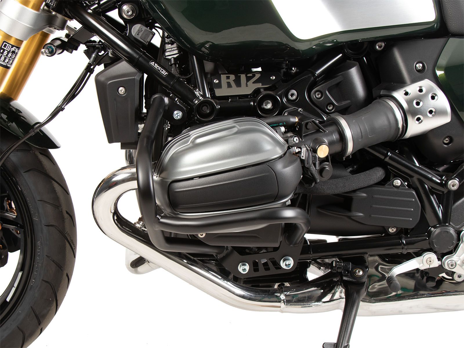 Protector de motor negro para BMW R 12 (24-) Hepco & Becker