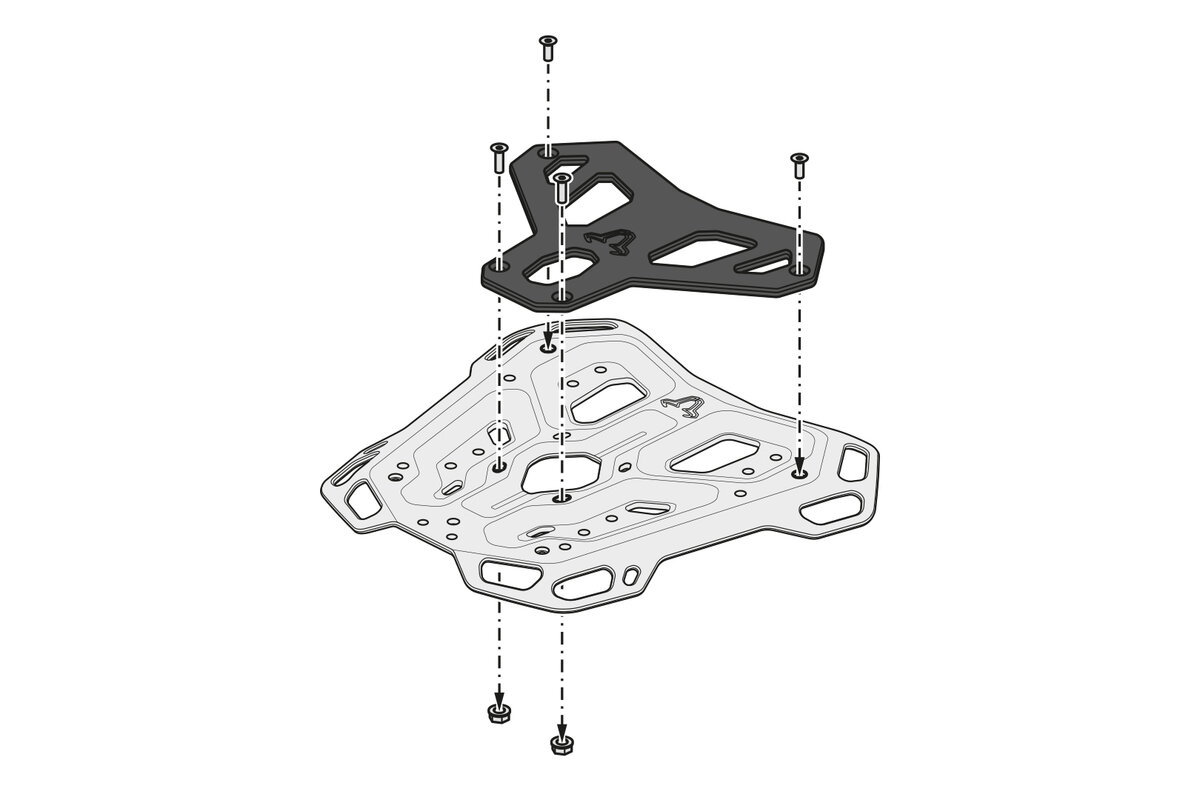 SW-Motech ADVENTURE-RACK portaequipajes para Honda XL 750 Transalp (23-) SW-Motech