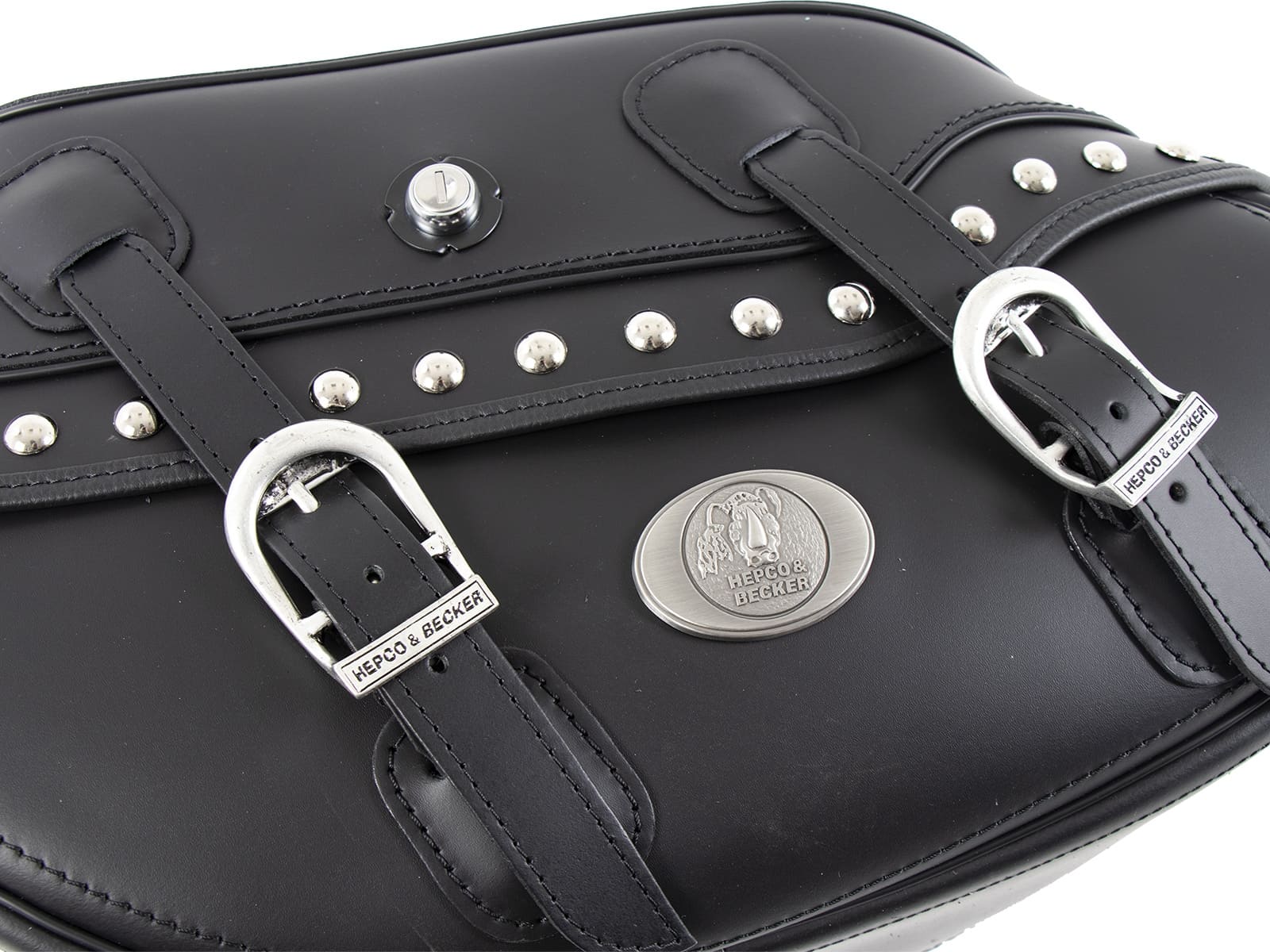 Juego de alforjas Buffalo Big Custom negro para portabultos C-Bow Hepco & Becker