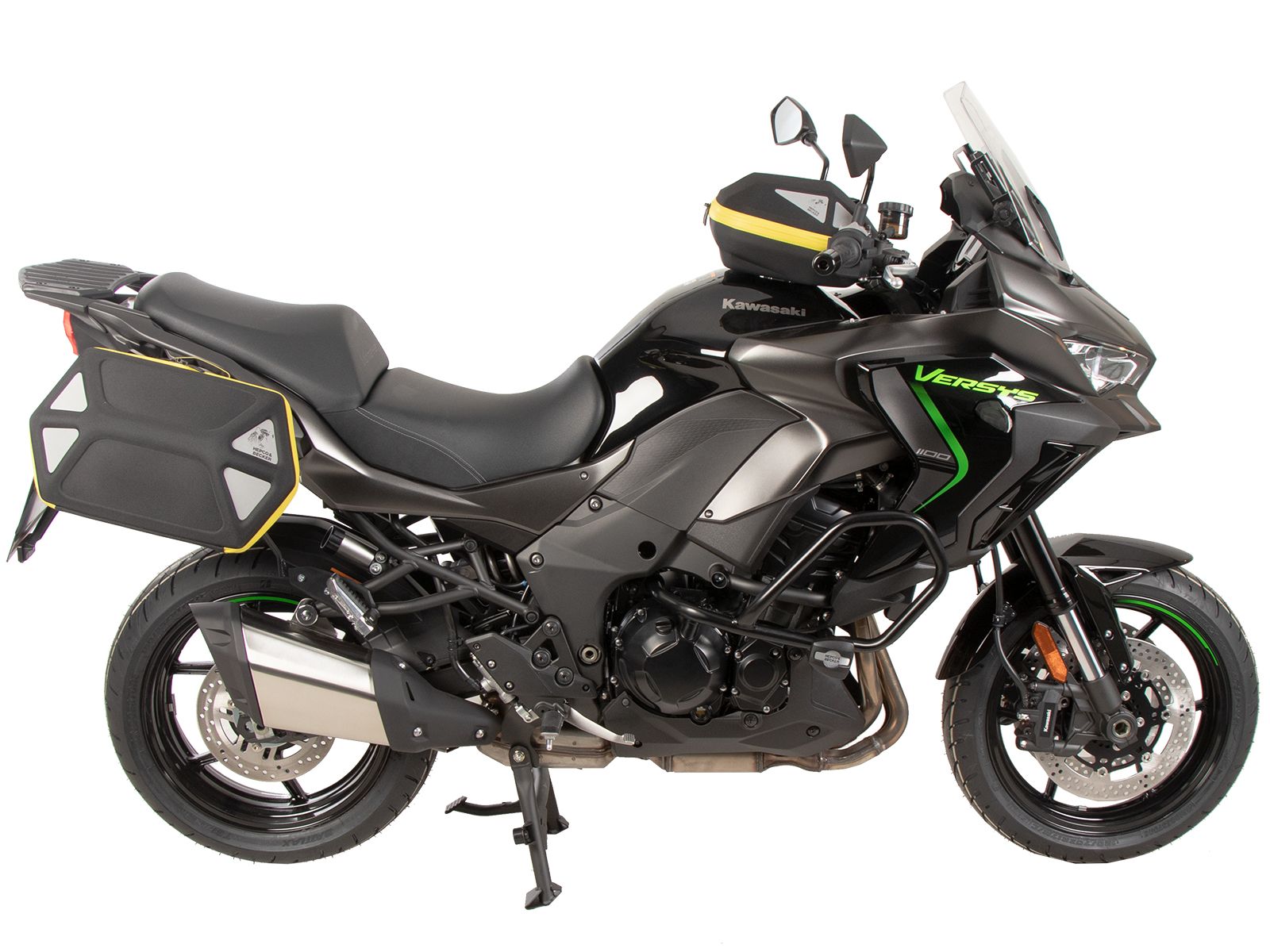 Soporte lateral C-Bow negro para Kawasaki Versys 1100 /SE (25-) Hepco & Becker