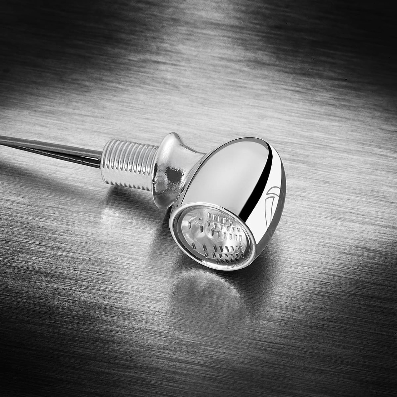 Indicador Kellermann, luz trasera y de freno, Atto DF, acero, LED, HL/HR 12 V, cromo brillante