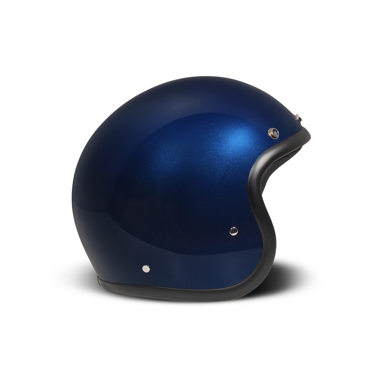 Casco DMD Jet Retro, azul, purpurina, Deep Blue, fibra de vidrio, ECE 22.06