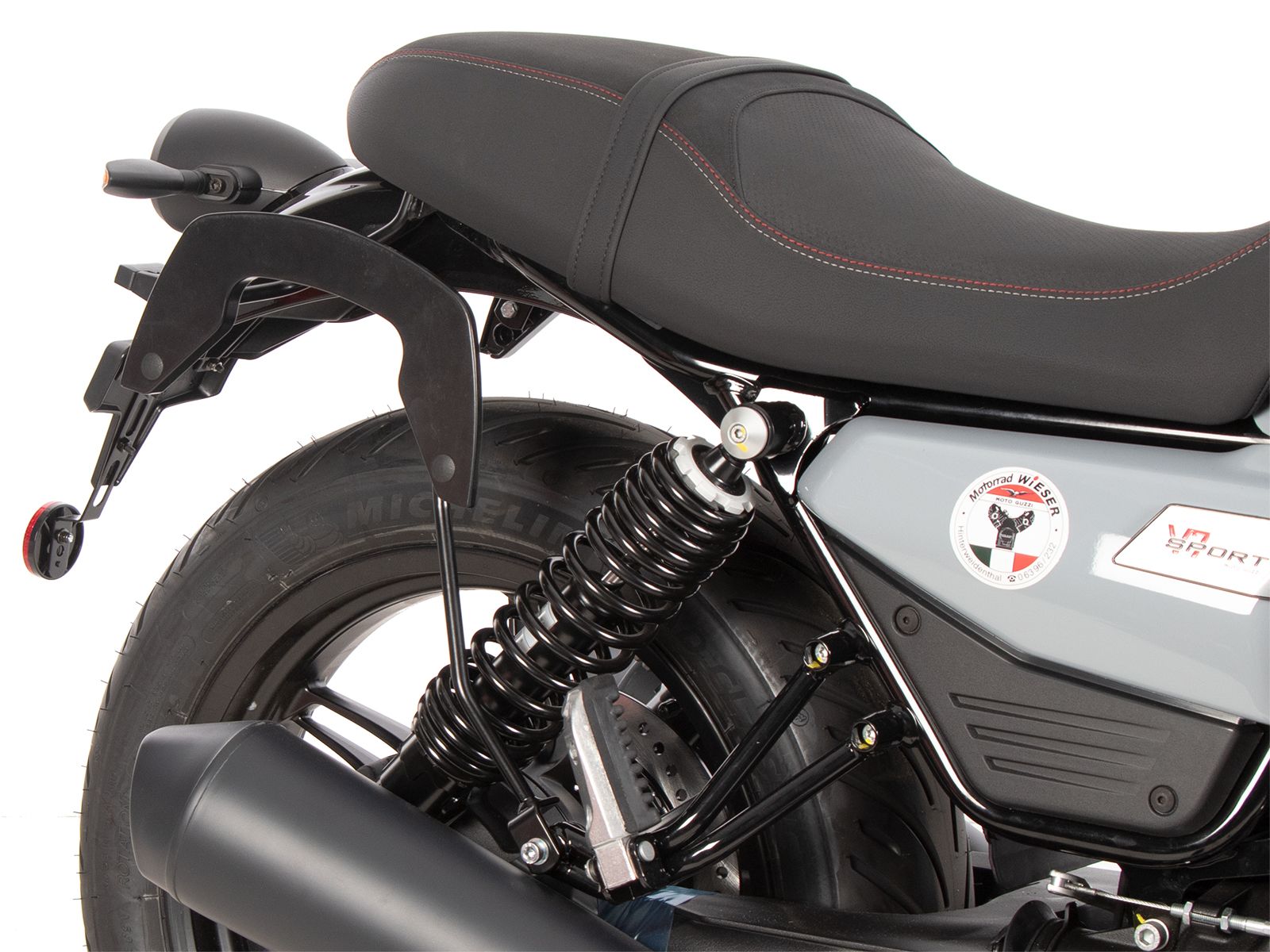 Soporte lateral C-Bow negro para Moto Guzzi V7 850 Special (25- ) Hepco & Becker