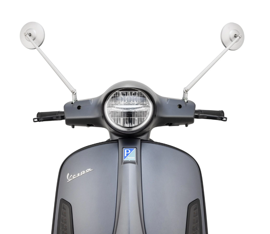 Retrovisor estándar izquierdo o derecho para Vespa PX 125-200ccm, aluminio mate