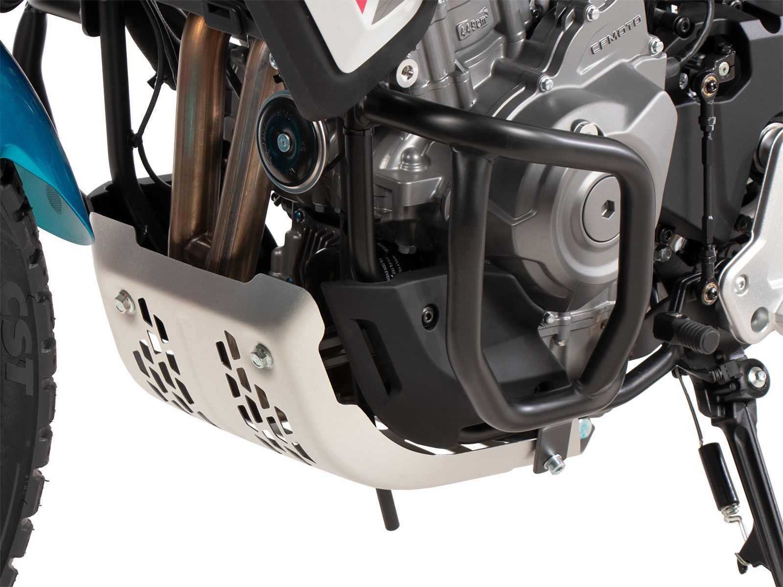 Protector de motor negro para CFMoto 450 MT (24-) Hepco & Becker
