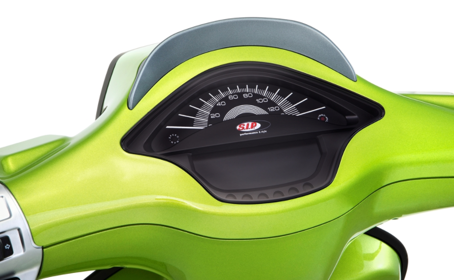 Cuentarrevoluciones/Tacho para Vespa Primavera/Sprint 50-150cc 2T/4T AC, negro