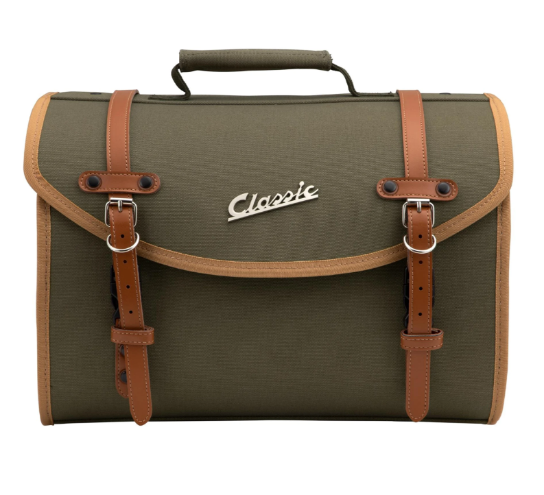 Bolsa "Classic" grande para Vespa, lona, oliva