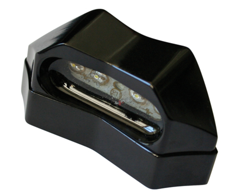 Luz de matrícula LED inteligente HIGHSIDER negra (1ud.)
