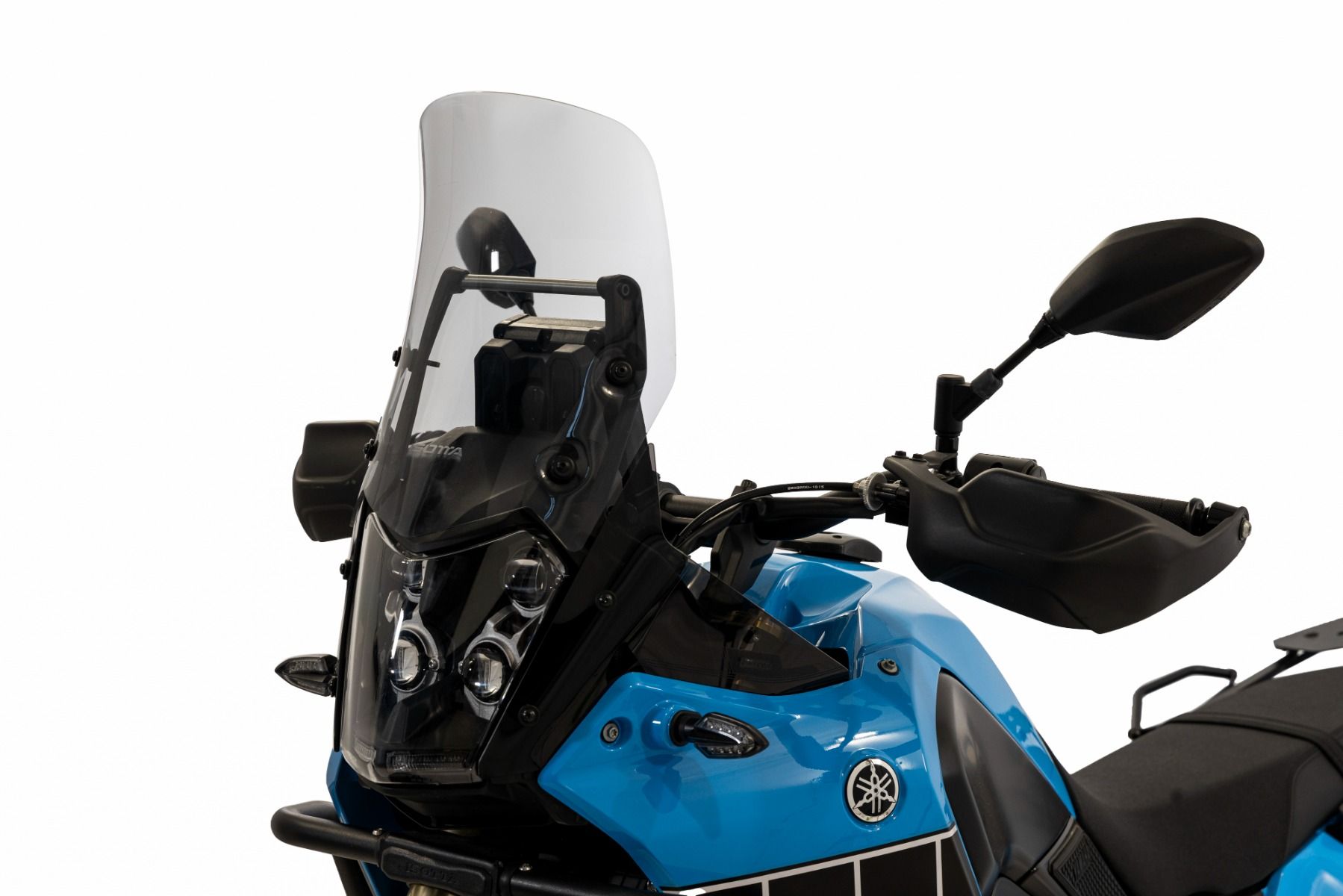 Parabrisas de rally ahumado transparente para Yamaha Ténéré 700 (19-24)