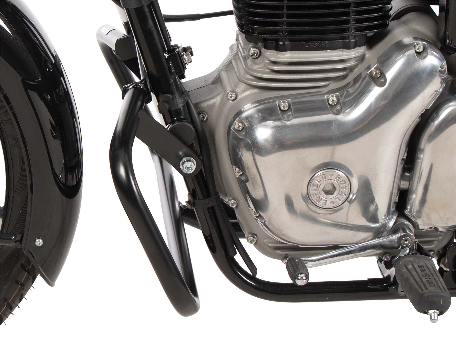 Guardamotor negro para Royal Enfield Bullet 350 (24-) Hepco & Becker