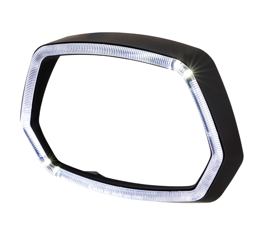 Anillo de luz LED para Vespa Sprint 50cc 2T/4T, negro mate