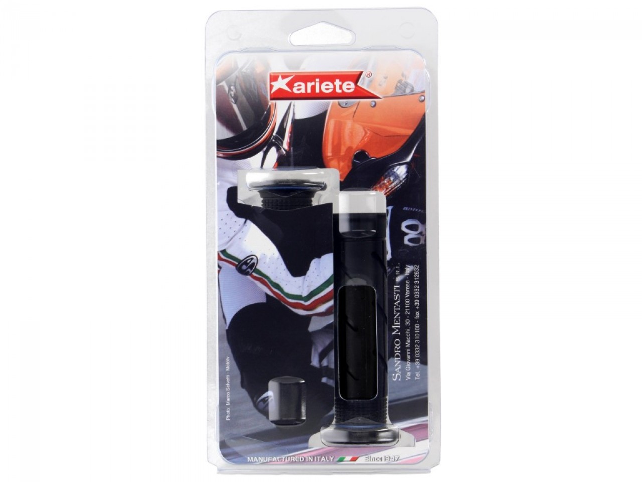 juego de empuñaduras de goma ariete cerradas, longitud: 120 mm, negro, superblandas