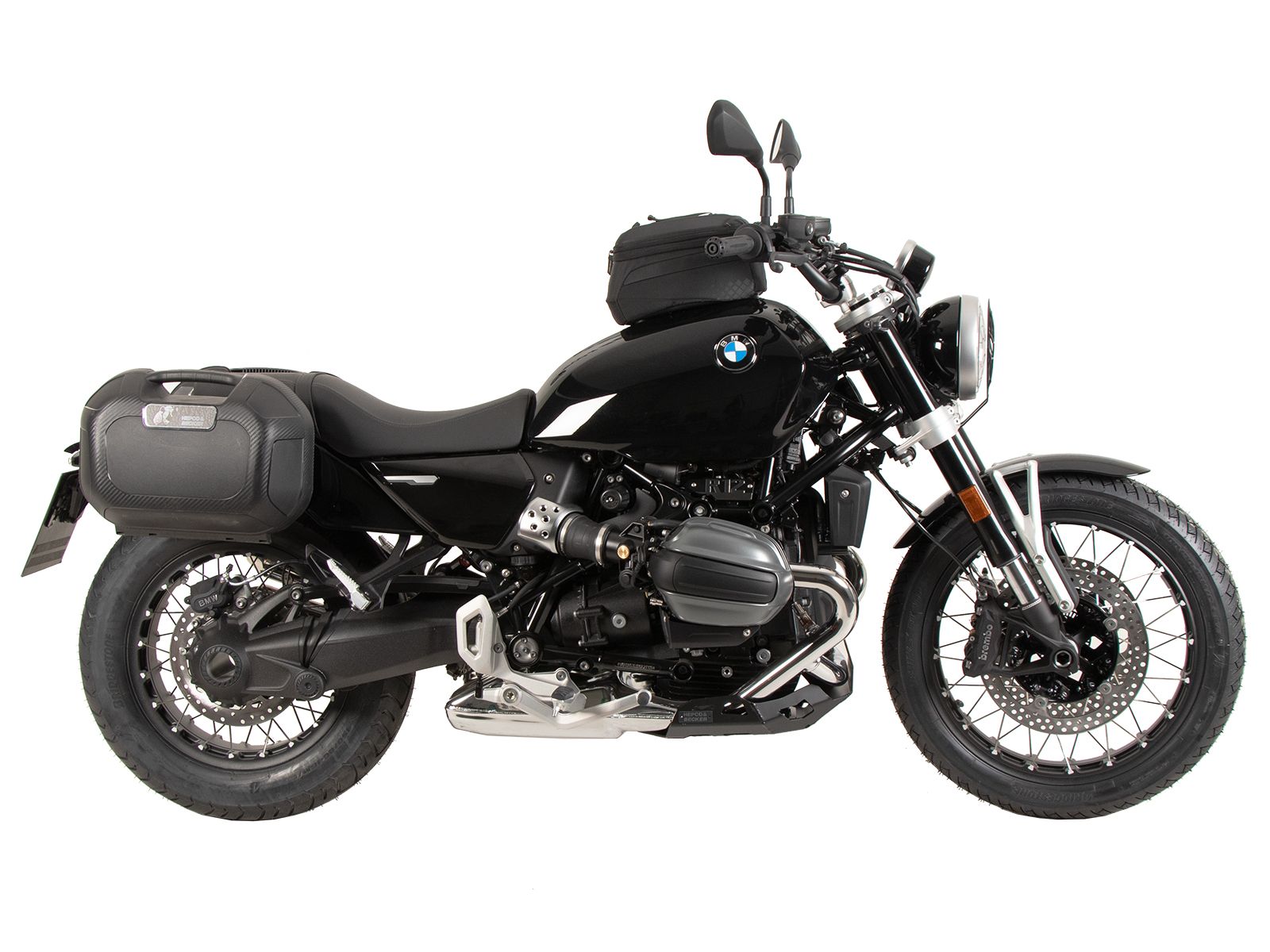 Soporte lateral C-Bow negro para BMW R 12 (24-) Hepco & Becker