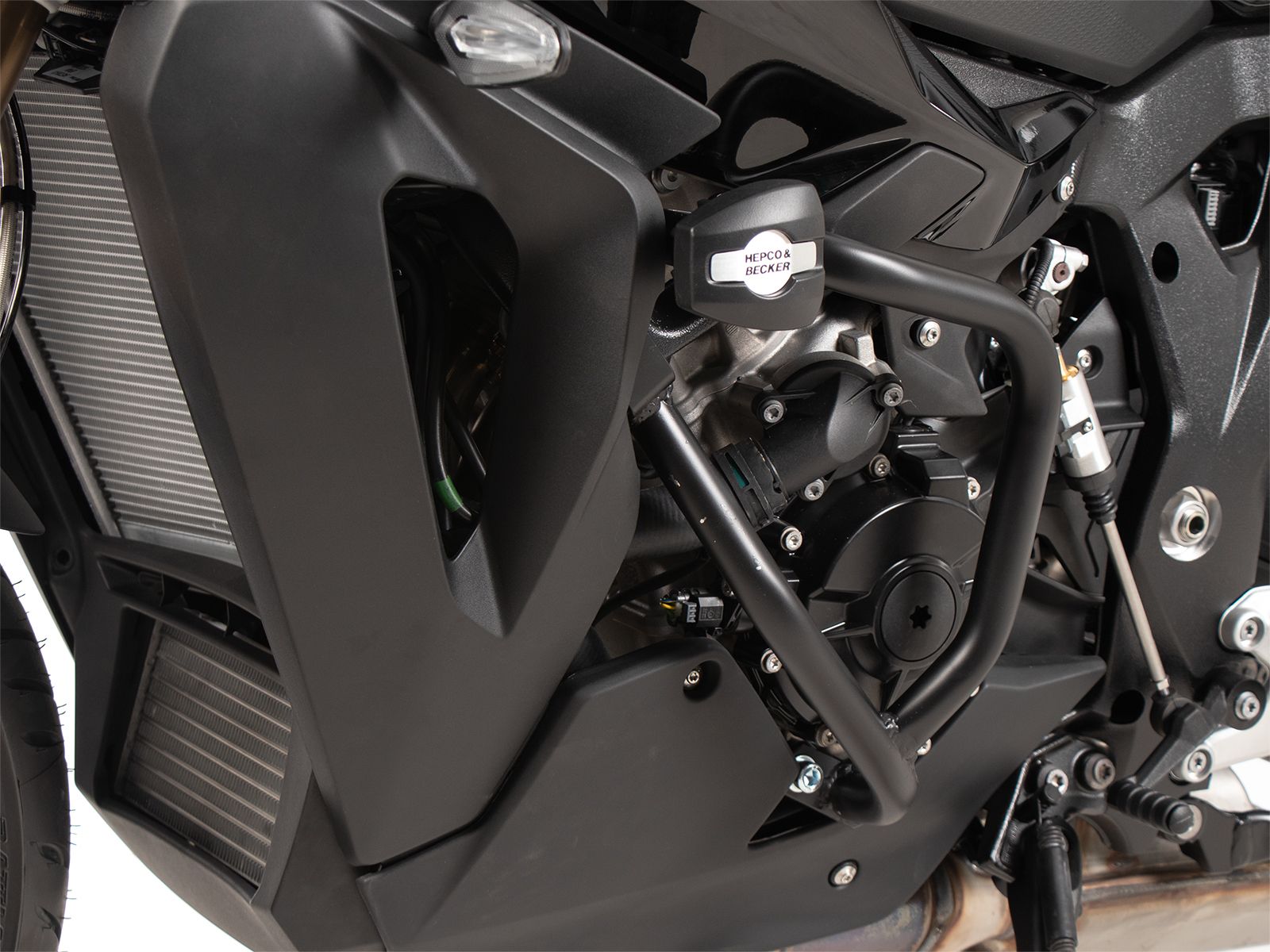 Protector de motor incl. almohadilla de protección negro para BMW M 1000 XR (24-) Hepco & Becker