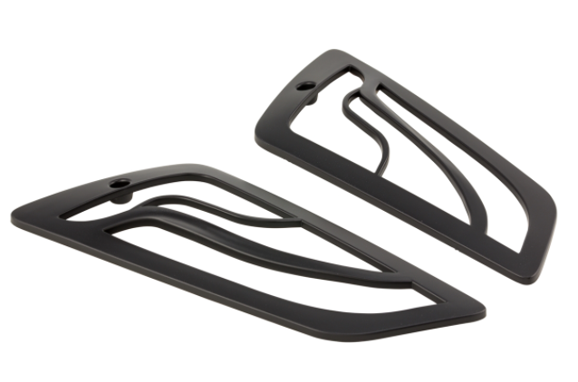 Rejilla indicadora derecha e izquierda, frontal para Vespa GTS/GTS Super/GTV/GT 60/GT/GT L, negro mate