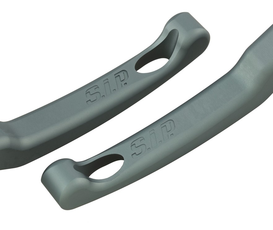 Juego de manetas de freno Sport Shorty para Vespa, derecha e izquierda, gris mate